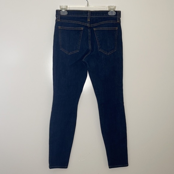 Current Elliott High Waist Dark Wash Stretch Skinny Cropped Jeans Sz 27 - Picture 3 of 4